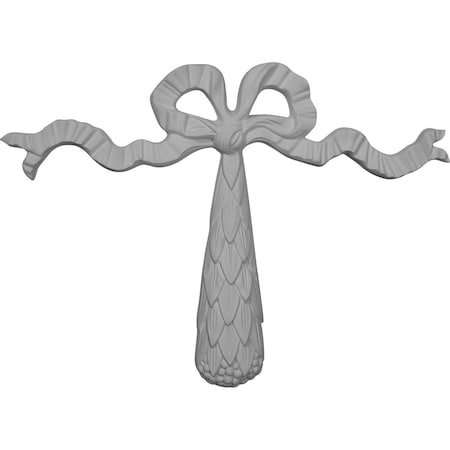 Ekena Millwork 21 1/8"W x 15 3/8"H x 1 1/8"P Dublin Ribbon Drop Onlay ONL21X15X01DU